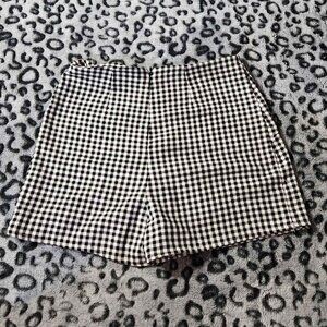 SO checkered plaid mini skirt